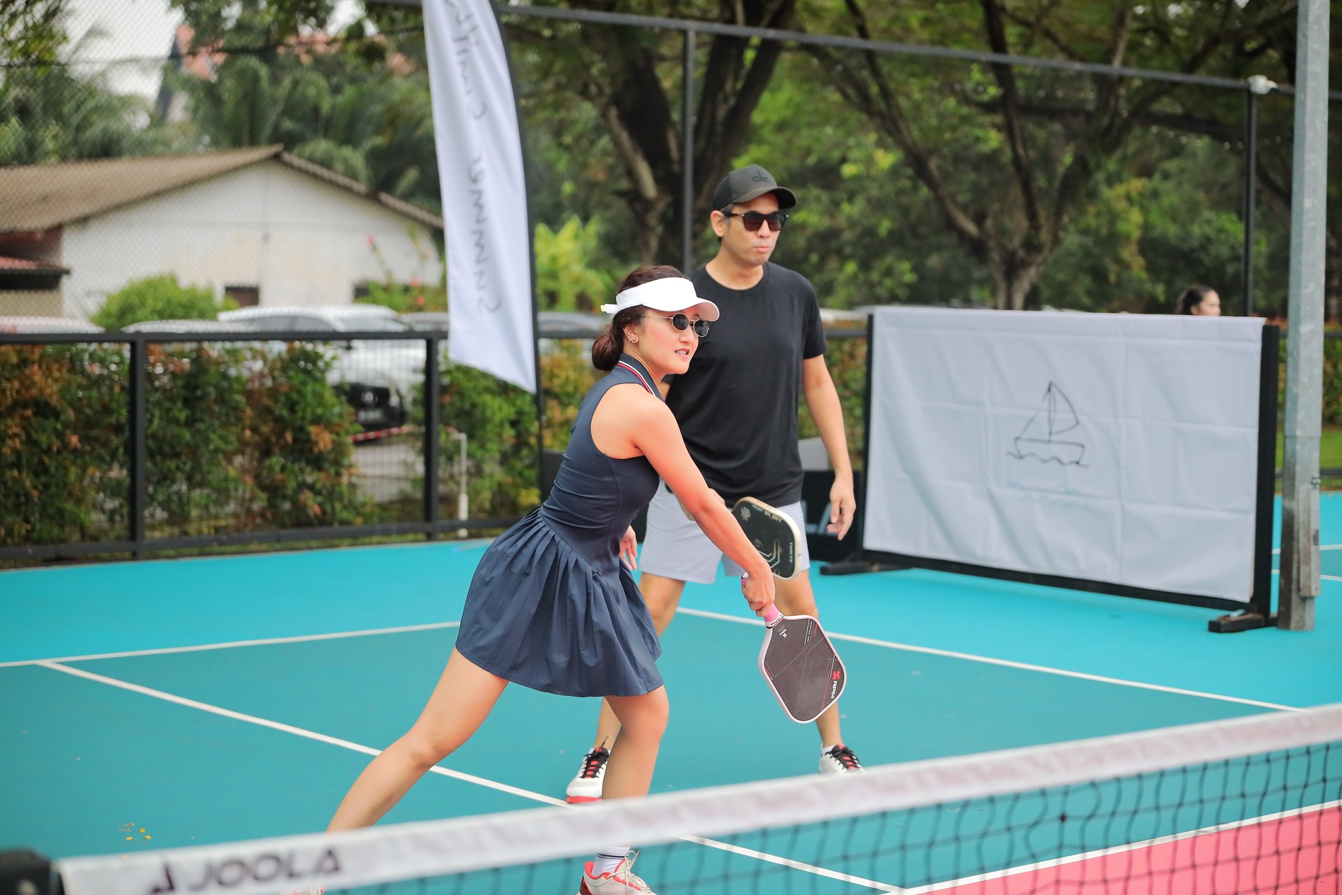 On the court